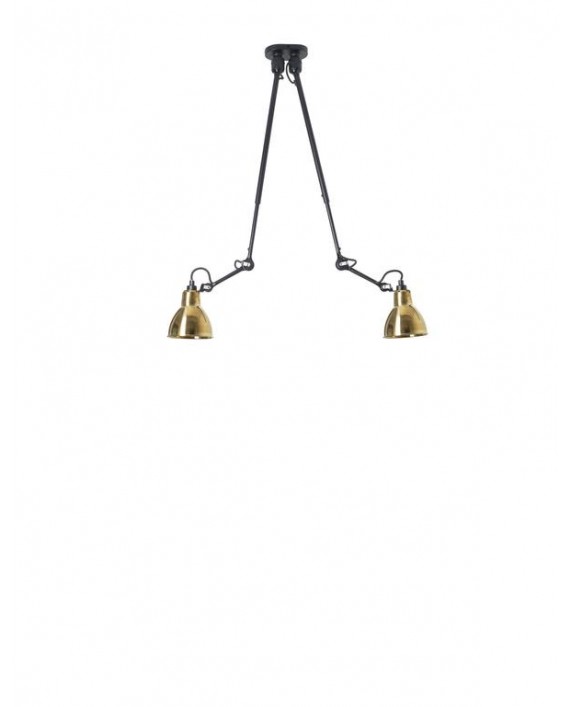 Lampe Gras 302 Double Wall Light Black Body